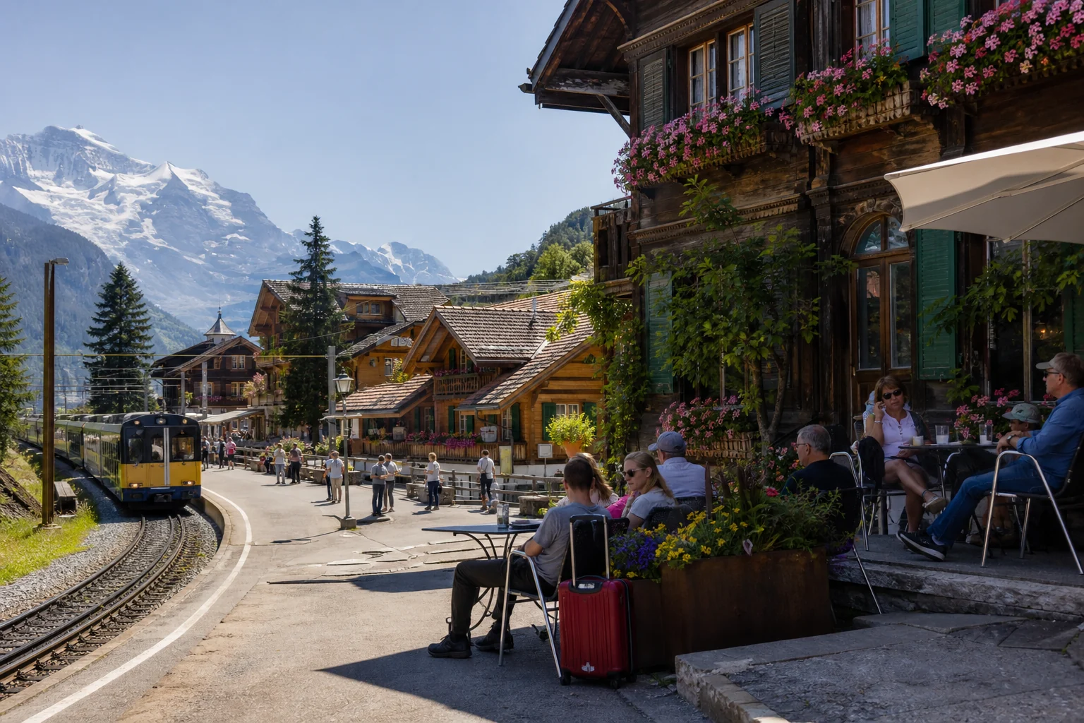 Alps in summer without hiking stress: Hotels for peace, air and views.