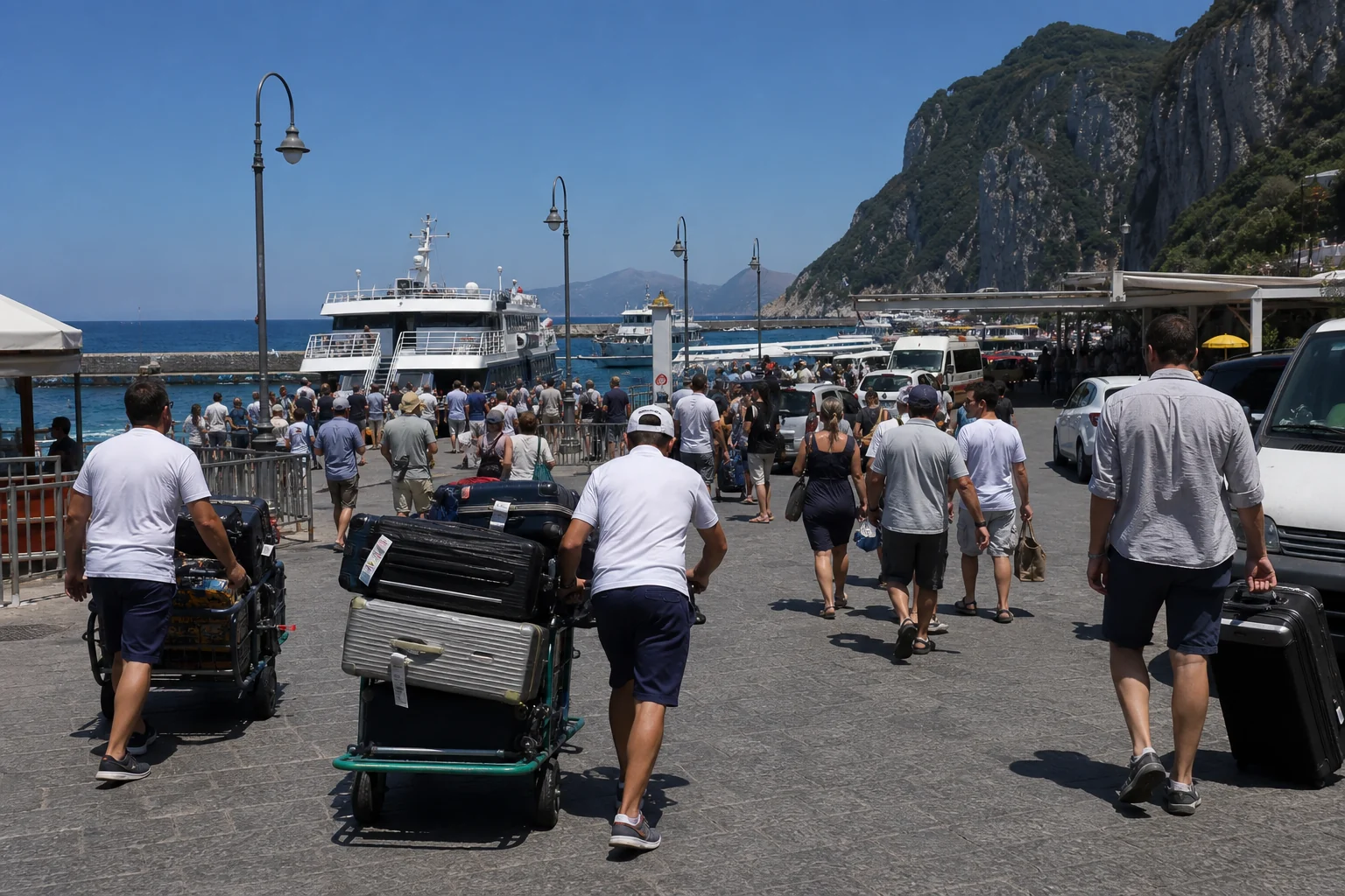 Capri day guests avoid: timing, boat and hotel location.
