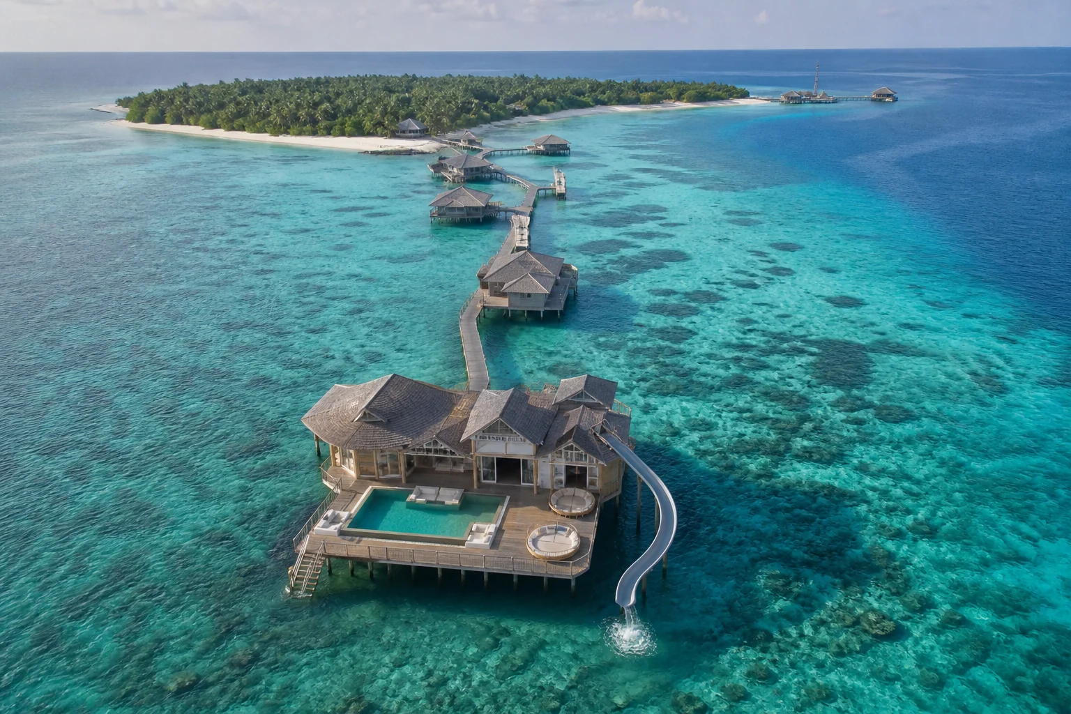 The most exclusive overwater villas the world