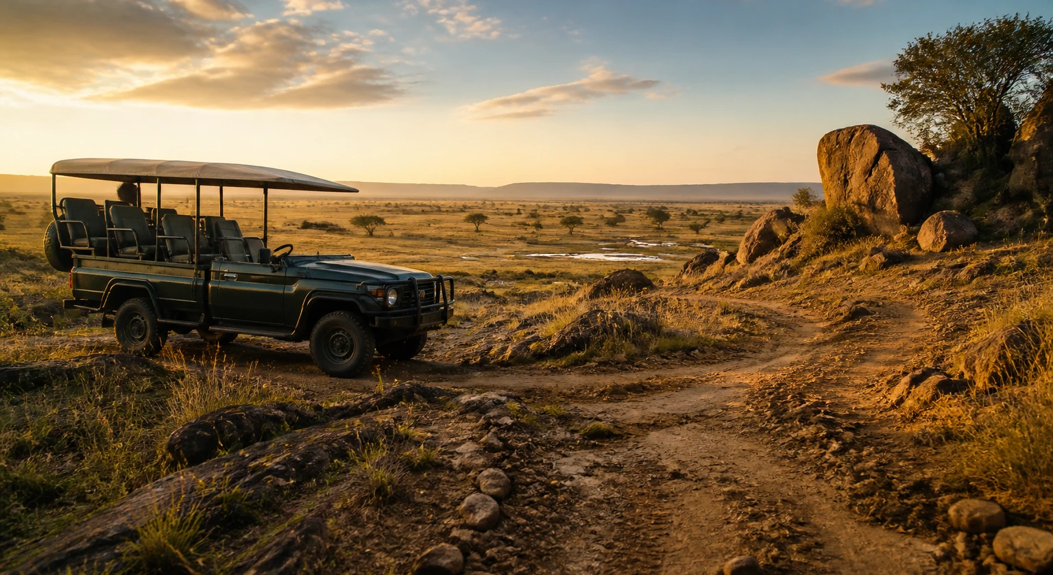 Private vehicle on safari: when the extra charge is worth it.
