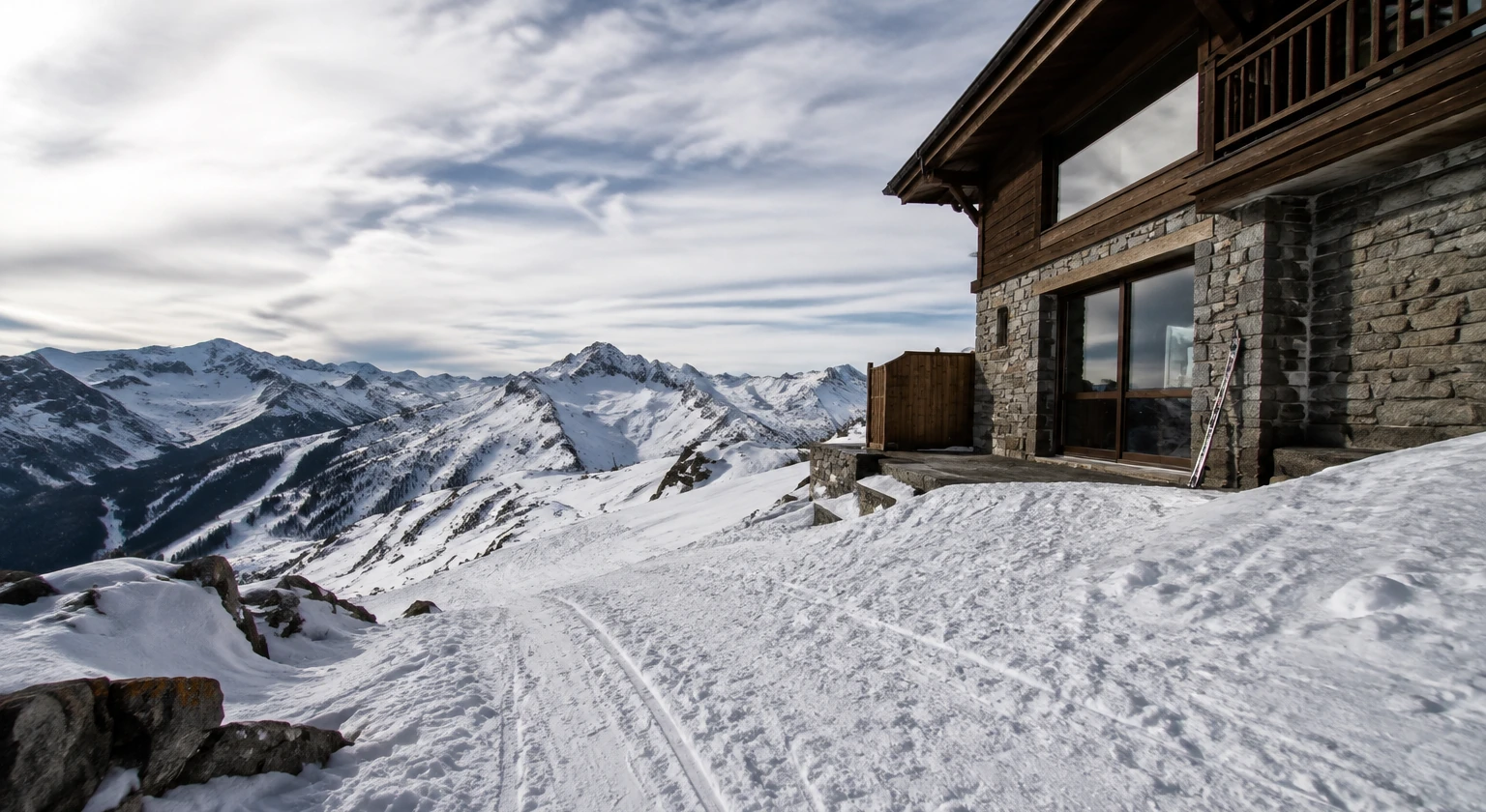Correctly evaluate ski-in/ski-out: comfort, snow and positional traps.