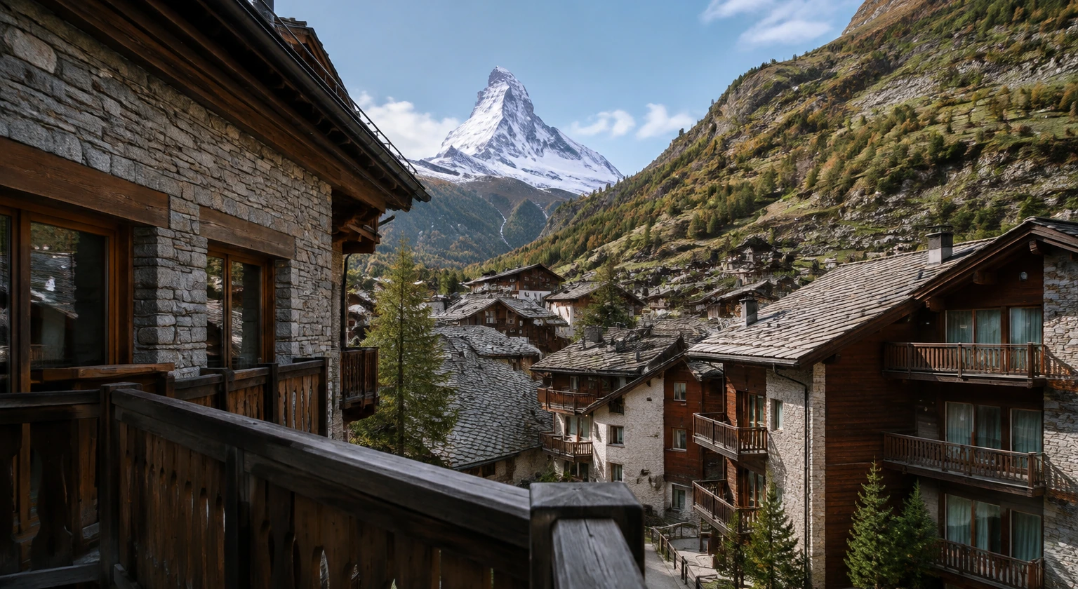 Book Zermatt room view: Matterhorn View, location and transfer.
